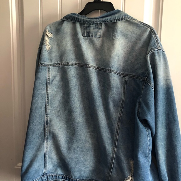 Fashion Nova Wax Jean Jacket - Picture 2 of 2